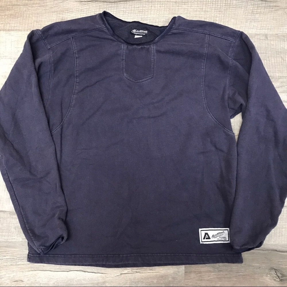CLOSING SALE 🚨 AKADEMA Navy Baseball Crewneck Sweatshirt